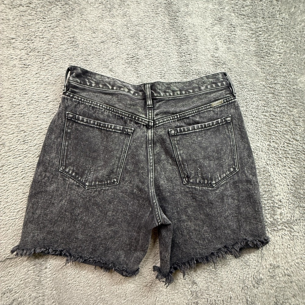 KanCan Distressed Black Denim Cut Off Shorts Womens XL 100% Cotton 30x5 - Picture 2 of 8